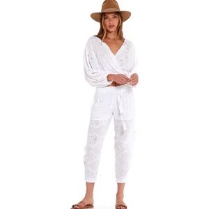 Young Fabulous & Broke White Eyelet Beach Set Size S NEW